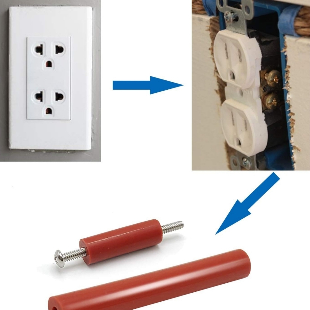 Electric Outlet Extender 12 Extenders & 12 Mounting Screws